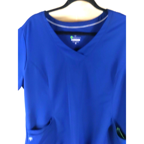 Helping Hands 360 Women's Scrub Top Size 3 X Navy Blue Medical - Picture 7 of 7